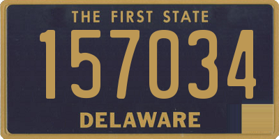 DE license plate 157034