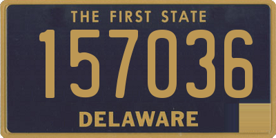 DE license plate 157036