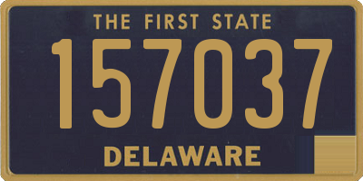 DE license plate 157037