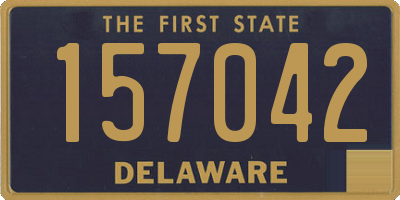 DE license plate 157042