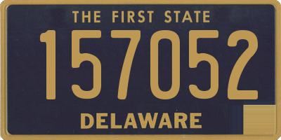 DE license plate 157052