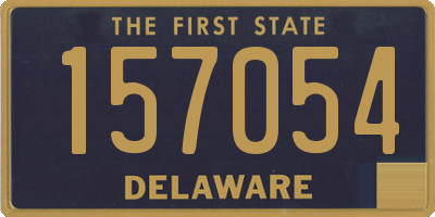 DE license plate 157054