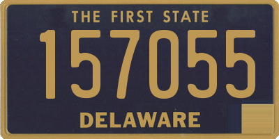 DE license plate 157055