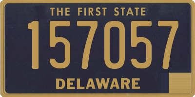 DE license plate 157057