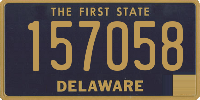 DE license plate 157058