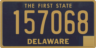 DE license plate 157068