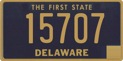 DE license plate 15707