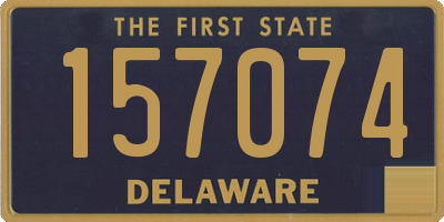 DE license plate 157074