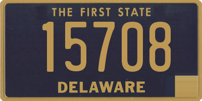 DE license plate 15708