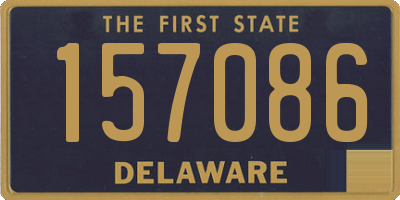 DE license plate 157086