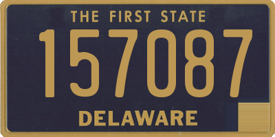 DE license plate 157087