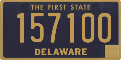 DE license plate 157100