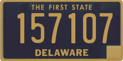 DE license plate 157107