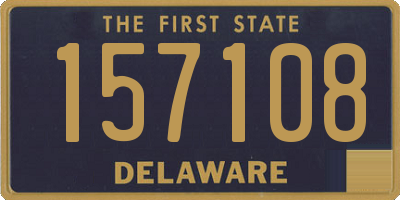 DE license plate 157108