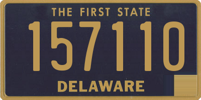 DE license plate 157110