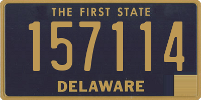 DE license plate 157114