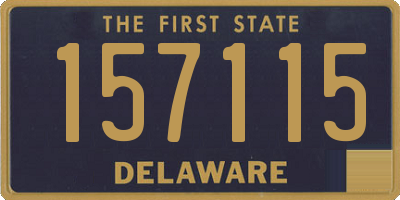 DE license plate 157115