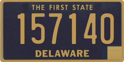 DE license plate 157140