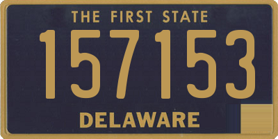 DE license plate 157153