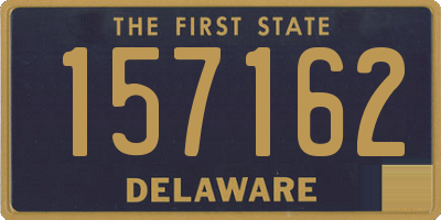 DE license plate 157162