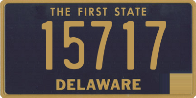 DE license plate 15717