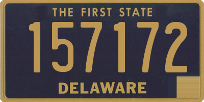 DE license plate 157172