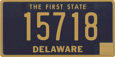 DE license plate 15718