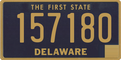 DE license plate 157180