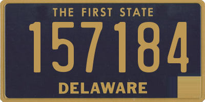 DE license plate 157184