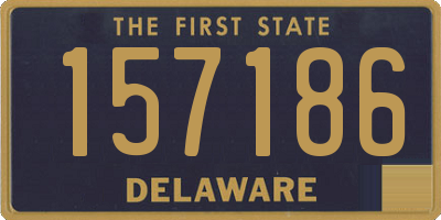 DE license plate 157186