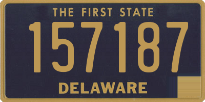 DE license plate 157187