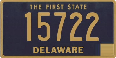 DE license plate 15722