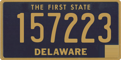 DE license plate 157223