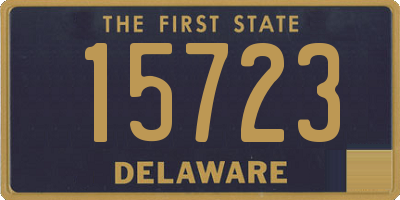 DE license plate 15723