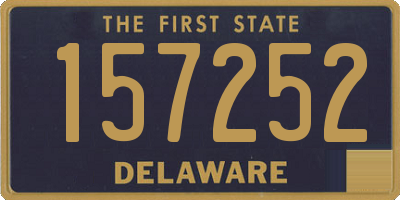 DE license plate 157252