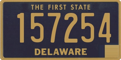 DE license plate 157254