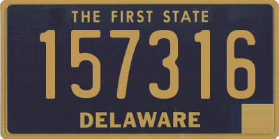 DE license plate 157316