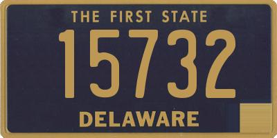 DE license plate 15732