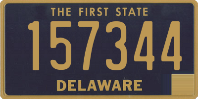 DE license plate 157344