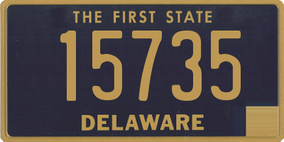 DE license plate 15735