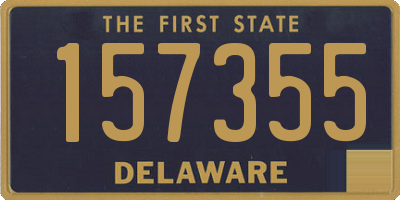 DE license plate 157355