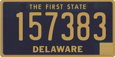 DE license plate 157383