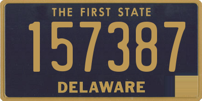 DE license plate 157387