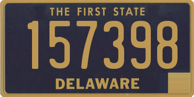 DE license plate 157398