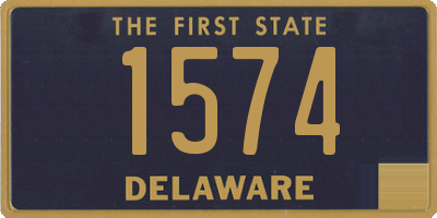 DE license plate 1574