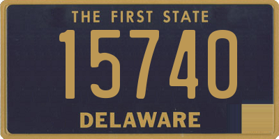 DE license plate 15740