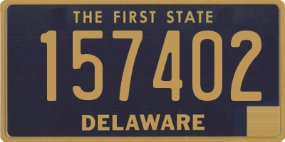 DE license plate 157402