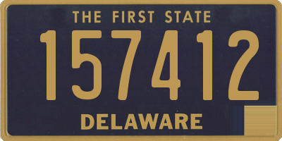 DE license plate 157412