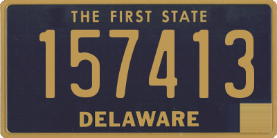 DE license plate 157413