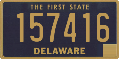 DE license plate 157416